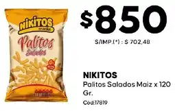 Diarco Nikitos palitos salados maiz oferta