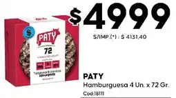 Diarco Paty hamburguesa oferta