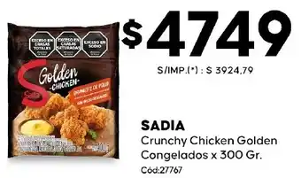 Diarco Sadia crunchy chicken golden congelados oferta