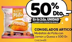 Diarco Artico congelados medallón de pollo con jamón y queso oferta