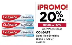 Diarco Colgate dentifrico sensitive blanq oferta