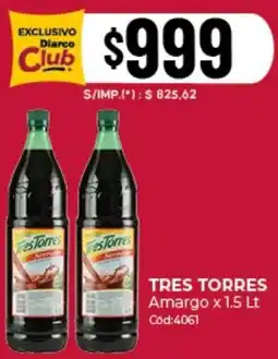 Diarco Tres torres amargo oferta