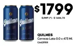 Diarco Quilmes cerveza lata 0.0 oferta
