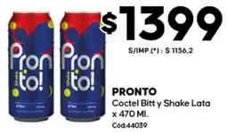 Diarco Pronto coctel bitty shake lata oferta