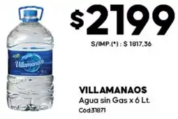 Diarco Villamanaos agua sin gas oferta