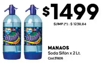 Diarco Manaos soda sifón oferta