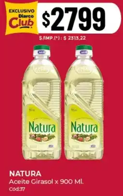 Diarco Natura aceite girasol oferta