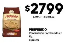 Diarco Preferido pan rallado fortificado oferta