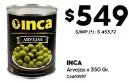 Diarco Inca arvejas oferta