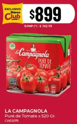 Diarco La campagnola puré de tomate oferta