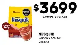 Diarco Nesquik cacao oferta