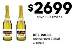 Diarco Del valle ananá fizz oferta