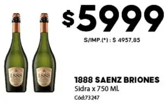 Diarco 1888 saenz briones sidra oferta