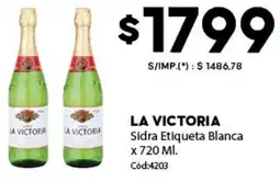 Diarco La victoria sidra etiqueta blanca oferta