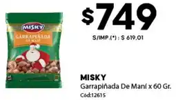 Diarco Misky garrapiñada de maní oferta