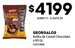 Diarco Georgalos bolita de cereal chocolate oferta