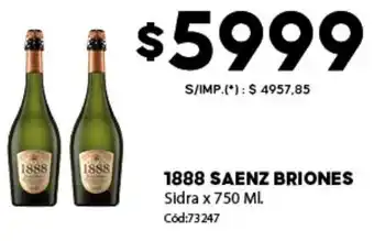 Diarco 1888 saenz briones sidra oferta
