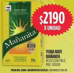 Supermercados Vea Mañanita yerba mate oferta