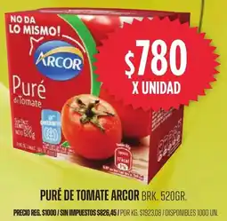 Supermercados Vea Arcor puré de tomate brk. oferta