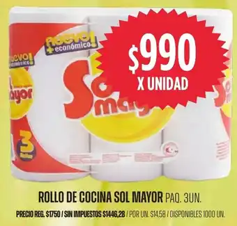 Sol mayor rollo de cocina paq.