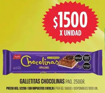 Chocolinas galletitas paq.