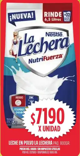Supermercados Vea La lechera leche en polvo paq. oferta