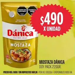 Supermercados Vea Dánica mostaza doy pack oferta