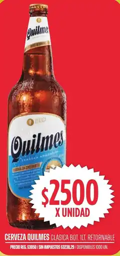 Supermercados Vea Quilmes cerveza clásica bot. oferta