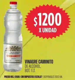 Supermercados Vea Caminito vinagre de alcohol, bot. oferta