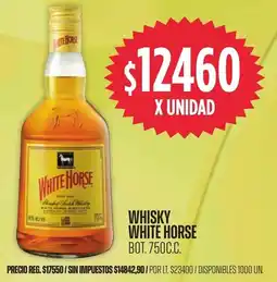 Supermercados Vea White horse whisky bot. oferta
