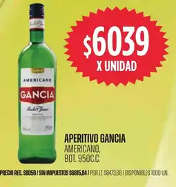 Supermercados Vea Gancia americano aperitivo bot. oferta