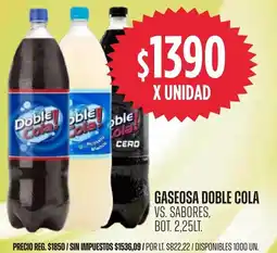 Supermercados Vea Doble cola gaseosa vs. sabores, bot. oferta