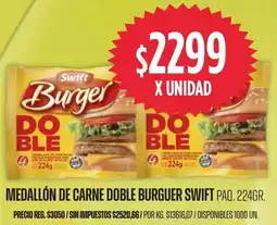 Supermercados Vea Swift medallón de carne doble burguer paq. oferta