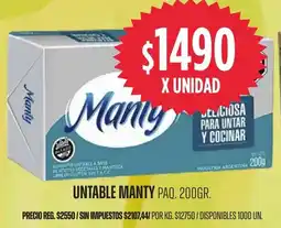 Supermercados Vea Manty untable paq. oferta