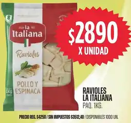 Supermercados Vea La italiana ravioles paq. oferta