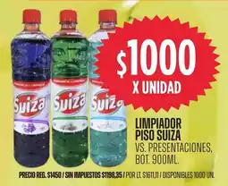 Supermercados Vea Suiza limpiador piso vs. presentaciones, bot. oferta