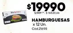 Diarco Hamburguesas oferta