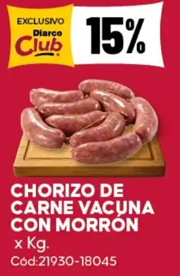 Diarco Chorizo de carne vacuna con morrón oferta