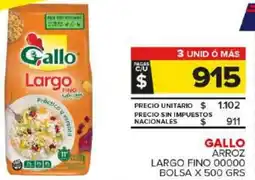 Carrefour Maxi Gallo largo fino 00000 bolsa oferta