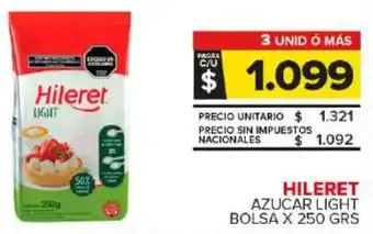 Carrefour Maxi Hileret azucar light bolsa oferta