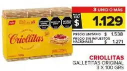 Carrefour Maxi Criollitas galletitas original oferta