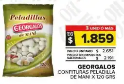 Carrefour Maxi Georgalos confituras peladilla de mani oferta