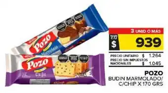 Carrefour Maxi Pozo budin marmolado/ c/chip oferta