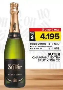 Carrefour Maxi Suter champana extra brut oferta