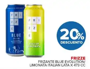 Carrefour Maxi Frizze frizante blue evolution/ limonata italian lata oferta