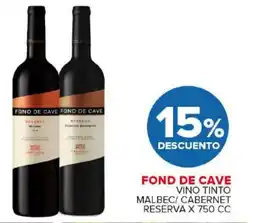 Carrefour Maxi Fond de cave vino tinto malbec/ cabernet reserva oferta