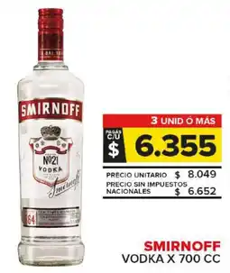 Carrefour Maxi Smirnoff vodka oferta
