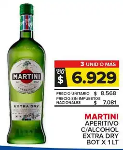 Carrefour Maxi Martini aperitivo c/alcohol bot oferta