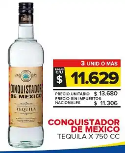 Carrefour Maxi Conquistador de mexico tequila oferta
