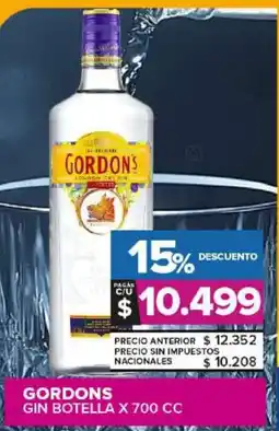 Carrefour Maxi Gordon's gin botella oferta
